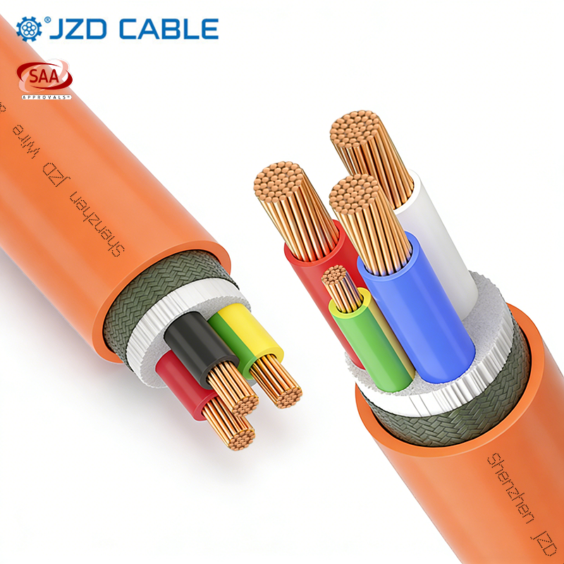 Orange Circular Cable